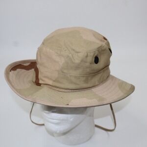 R&B Inc Boonie Hat Sun Hot Weather Type II Mens Size 7 Desert Camo Military USA